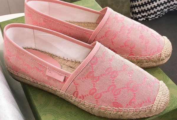 2021 Frühling Sommer Neueste Fischerschuhe Qualität Sandalen Bequeme und atmungsaktive Hanfseil geflochtene Sohle Gummilaufsohle Elektrische Stickerei Canvas Slipper