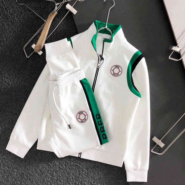 

autumn mens designer luxury clothing tracksuits classic sets womens zipper letter print running suits br fashion pants jacket, Gray