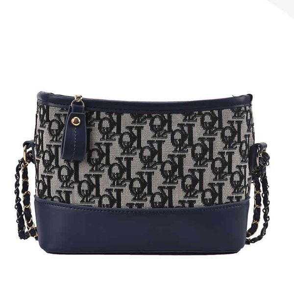 

60% off wholesale bag for women 2022 spring new fashion versatile women's single shoulder msenger textured chain letter printed shoulde