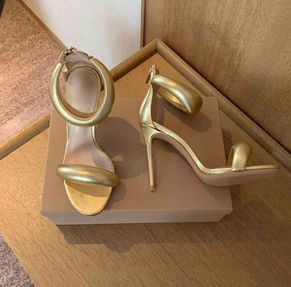 

fashion sandals 2022 designer design quality stiletto heels sandals sky-high heel for women summer luxury golden calf leather foot st, Black