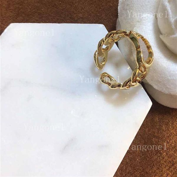 

men and women hollowed out letter opening adjustable ring fashion designer rings jewelry party gift261i, Silver