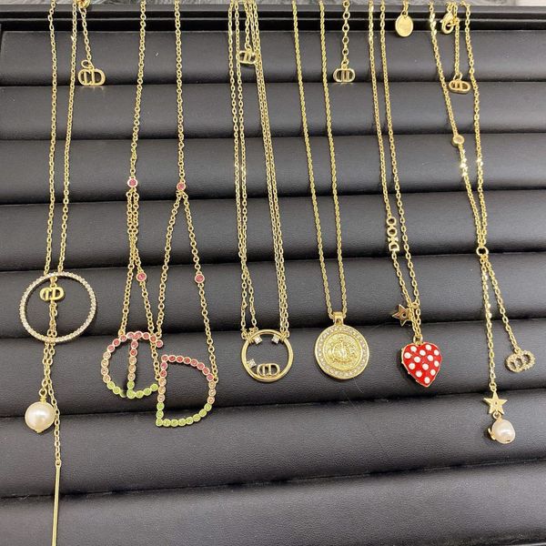 

factory direct brand d home dijia 2022 new cd letter necklace net red star same fashion female, Silver