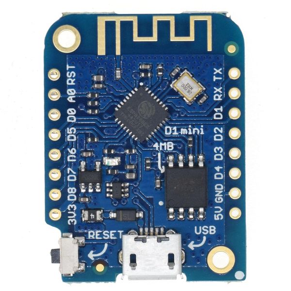 Lolin D1 Mini WiFi Internet of Things Development Board baseado 4MB Micropyton Nodemcu Arduino Compatível