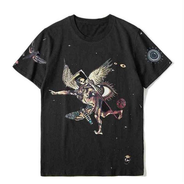

mens stylist t shirt print round neck short sleeve black fashion men women summer tees275j, White;black