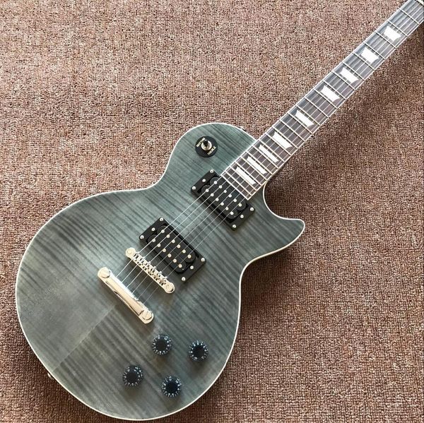 

new standard tiger flame electric guitar ,standard 59 gitaar, black pickguard guitarra