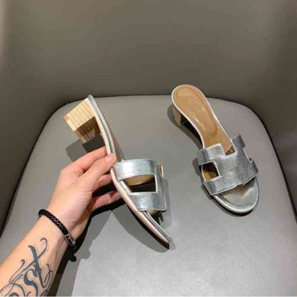 

designer h summer sandals beach slide slippers crocodile skin leather flip flops eels ladies sandali fashion designs orange scuffs shoes hh7, Black