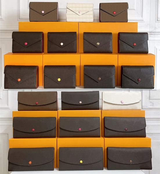 

quality women purses real leather multicolor short wallet with box card holder holders single classic zipper pocket long purse wallets