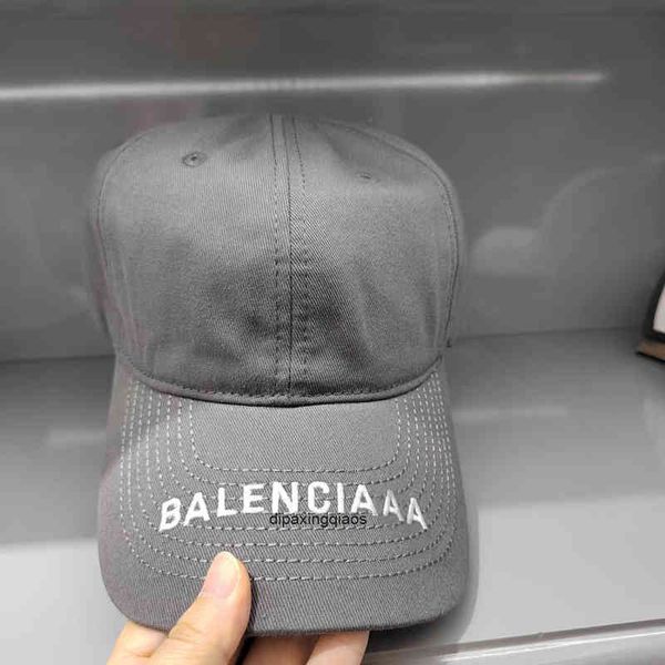 

balencaigass ball caps ball paris b letter printed paris new soft washed cowboy fashion simple versatile duck tongue sunscreen sunshade tren, Blue;gray