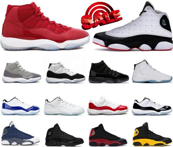 

11 13 basketball shoes men women 11s cool grey bred concord 45 25th anniversary 13s obsidian red flint aurora green mens trainer low basketb