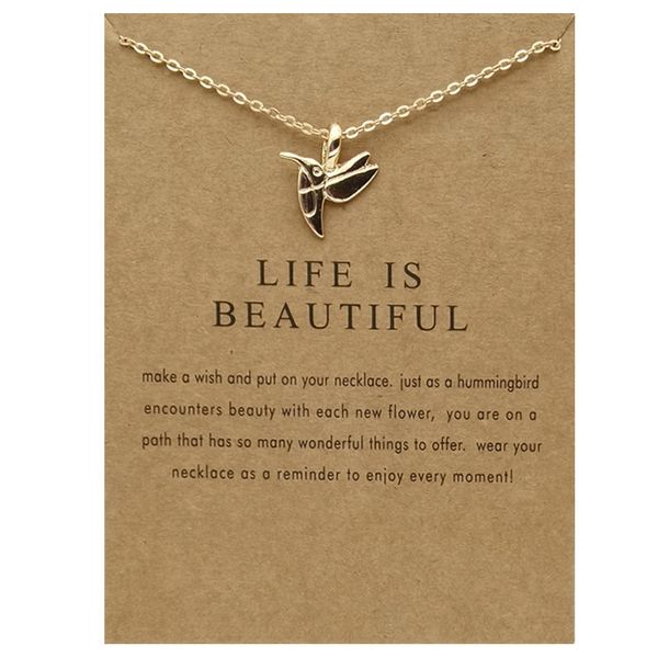 

alloy bird collarbone chain gold snake bone pendant short necklace, Silver
