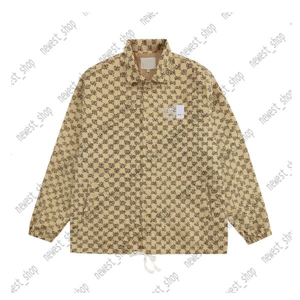 

designer men's cardigan jacket luxury autumn clothing single breasted casual classic all letter baseball khaki outwear, Black;brown