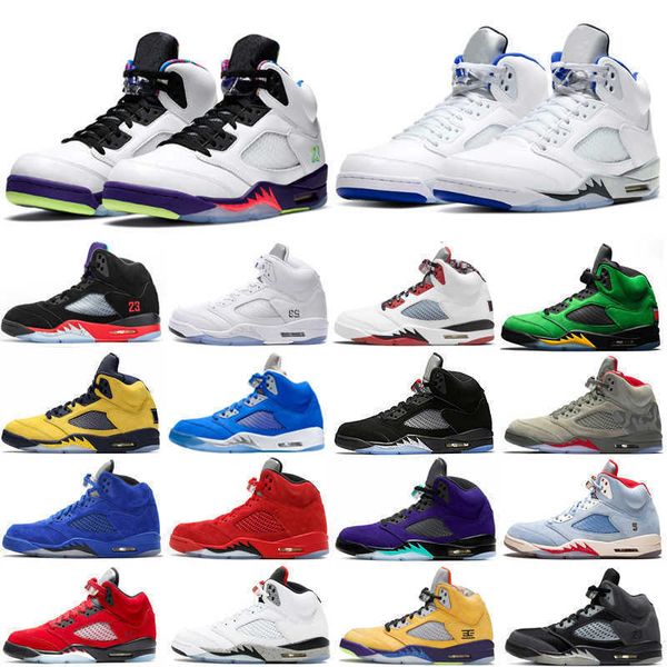 

basketball shoes tech chrome what the alternate bel 5 5s raging bull anthracite trophy room stealth sneakers trainers 7-13, Black