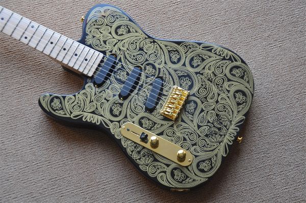 

guitar hand printing maple fingerboard 22 high-quality gold accessories electric guitar ing price customized