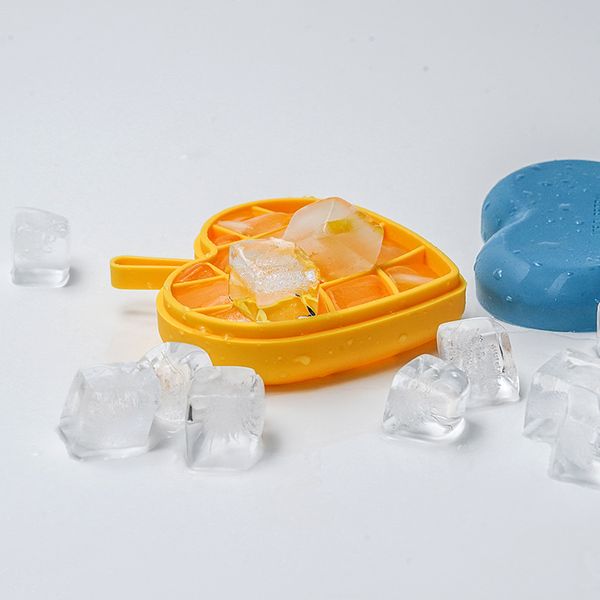 Silicone Heart Ice Cube Bandejas Ferramentas de Jelly Mold Freezer Molde de chocolate com capa S98849B