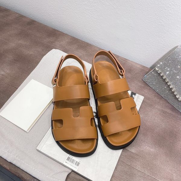 

2022 luxury sandals designer slippers brand slide flip flops genuine leather women casual shoes sneakers trainer by bagshoe1978 013, Black