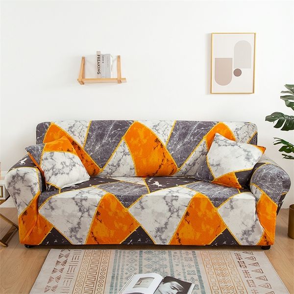 Capa de sofá Cotton Floral Printing Tooting Slipcover S para Living Room Soff Fund SofA Protect Furniture 220615