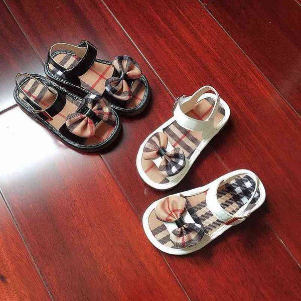 

korean version girls' single shoes sandals children 1-4 years old shoes beach shoes baby walking, Black;grey