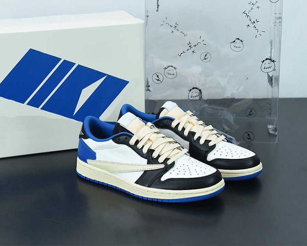 

brand shoes fragment ts x jumpman 1 low shoe mens womens basketball military blue outdoor fashion sneakers sports