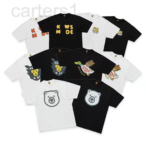 

men's t-shirts designer polar bear tiger flying duck ape man letter short sleeve spring and summer season bamboo cotton cylinder loose, White;black
