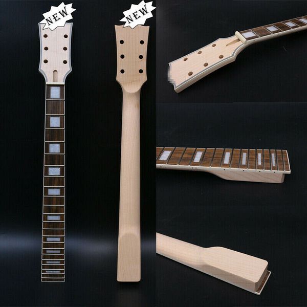 

maple electric guitar neck 22fret 24.75inch lp style unfinished #l1