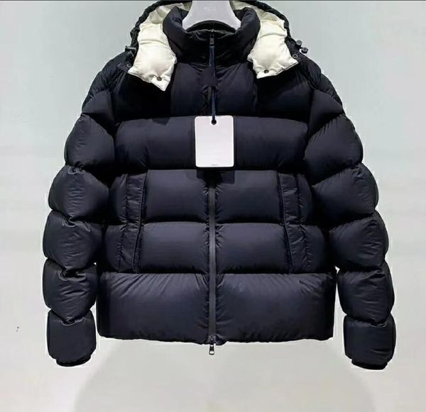 

Men Classic Hooded Down Coat waterproof Thick Soft Warm Parkas Black Color White inside Outerwear Plus Size 12345 Unisex Couples Jackets