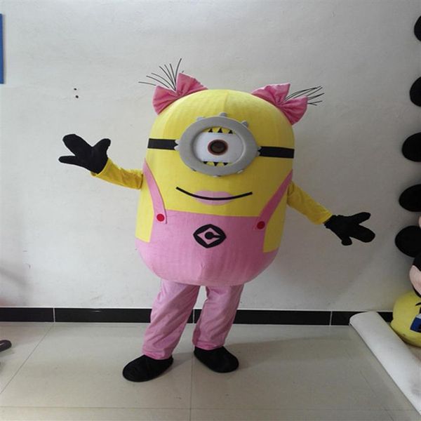 

little yellow man cartoon doll costume despicable me propaganda walking cos performance event props mascot costume299g, Red;yellow