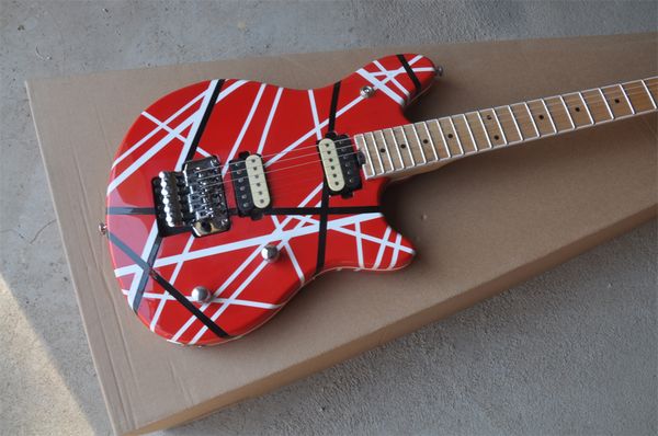 

guitar double rocker electric guitar striped body maple fingerboard double open pickup ing price support customization