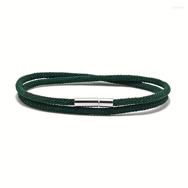 Cadeia de link Minimalista Men Bracelet Colorido Milão Corda Braslet preto Red Thread Braclet Yoga Meditação Jóias Presente para o namorado Kent22