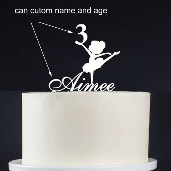 Nome personalizado Happy Personalized Baby Mostrar infantil Cake Topper Topper Party Supplies 220618