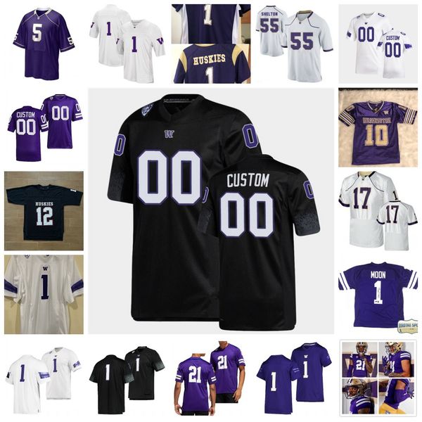 

22 trent mcduffie jersey 50 myles murao 15 daniel heimuli 5 sean mcgrew 11 jalen mcmillan 99 faatui tuitele 96 jacob bandes custom ncaa wash, Black