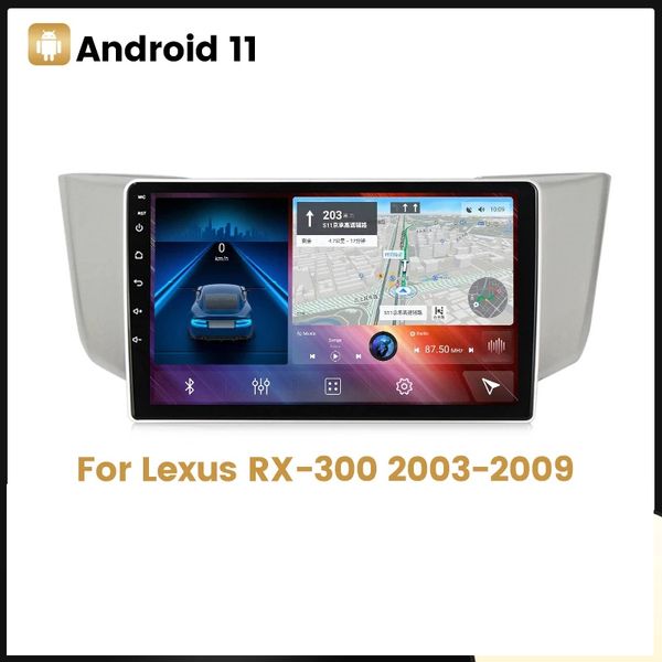 Vídeo de rádio do Android 10 Car para Lexus RX300 RX330 RX350 DVD Player GPS Navigation Acessory Multimedia