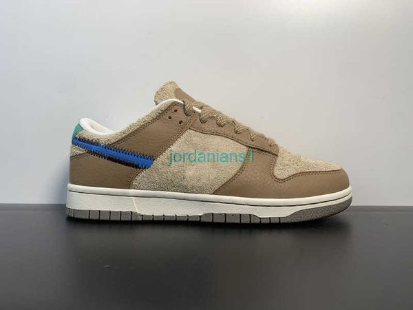 

shoes high skateboard dnks low dark driftwood brown/blue-rattan brown leisure sneakers