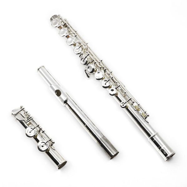 

quantz series flute model 505e1r - closed hole offset g split e mechanism silver-plated head body and c or b foot