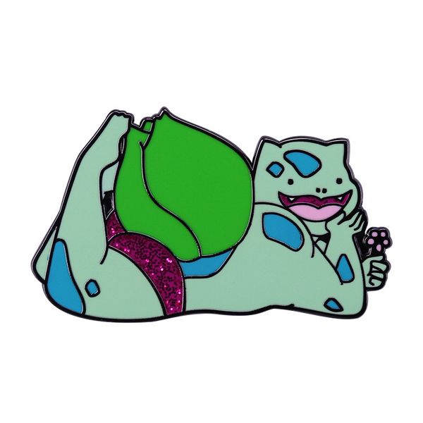 

novelty laple pin enamel pins cartoon cute brooches badge, Blue