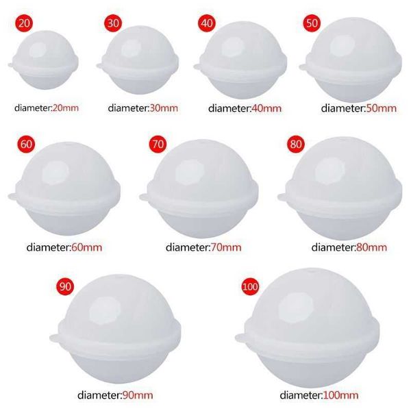 

Stereo Spherical Silicone Jewelry Crystal Glue Mold Making DIY Balls Resin Decoration Sphere Crafts 9 Pcs/set Wholesale