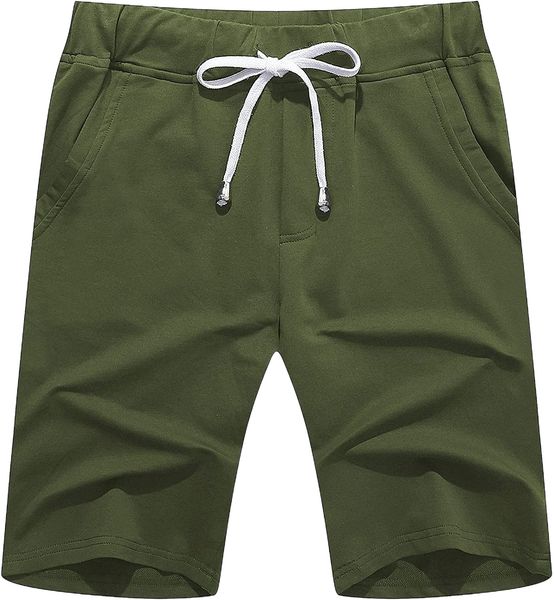 

men's casual shorts elastic jogger gym active pocket shorts i99s#, White;black