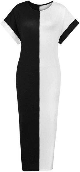 

women's summer boho short sleeve maxi dresses with pockets 349i#, Black;gray