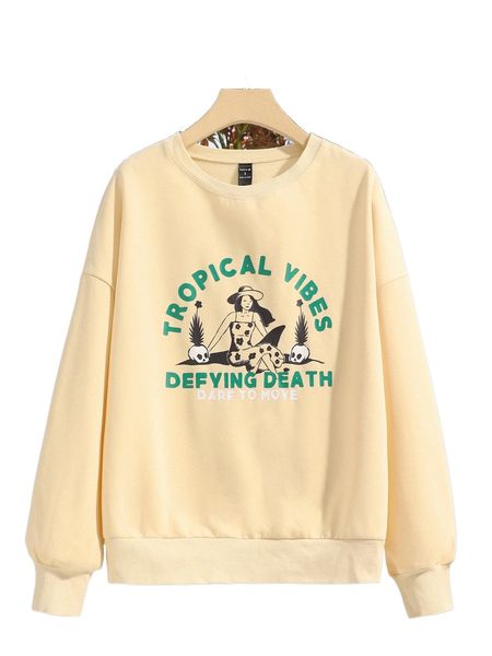 

x sonofthesunstudio figure & letter drop shoulder thermal pullover 074m#, Black