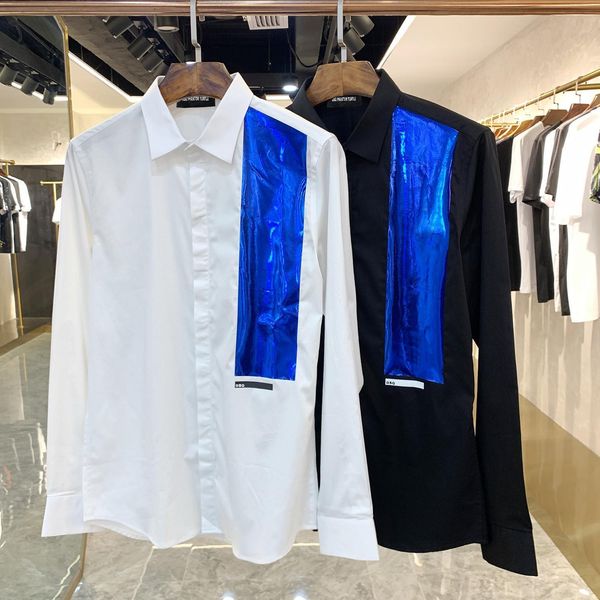 

dsq phantom turtle shirts mens designer shirts brand clothing men long sleeve dress shirt hip hop style high qualit gcz dsquareds dsq2s dsqs, White;black