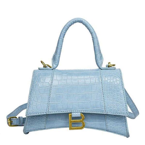 

2022 fashion designerforeign new small fragrance bag pattern women's style staff one square texture shoulder hand-held hourglass crocod