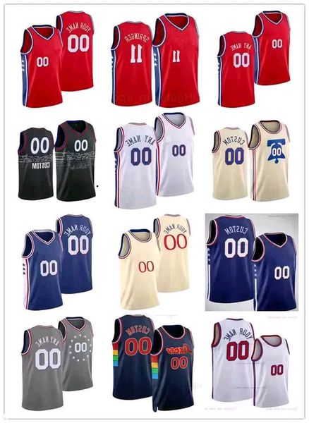 

custom mens women youth philadelphia''76ers''jersey 30 furkan korkmaz 0 tyrese maxey 20 georges niang 44 paul reed baske, Black;red