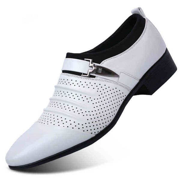 

dres shoe hollow out oxford formal shoe men leather wedding black oxford for men clothing 2022 loafer 220723