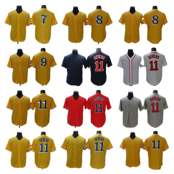 

boston's red sox's new baseball jerseys 7 christian vazquez 8 carl yastrzemski 11 cool eevers, Blue;black