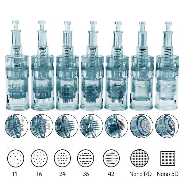 

dr. pen m8 needle cartridges 10pcs bayonet cartridges 11 16 36 42 nano mts micro skin needling compatible with dr pen m8184n