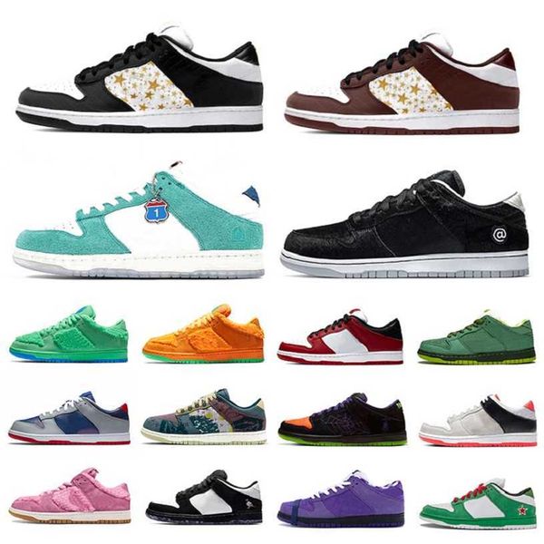 

fashion university red sup travis scotts mens running shoes yellow bear panda pigeon orange bear men women sports trainers sneakers