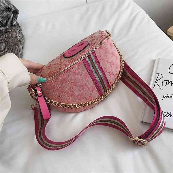 

22% off 2022 fashion trendy bags breast women canvas women's foreign style waist one shoulder color belt menger