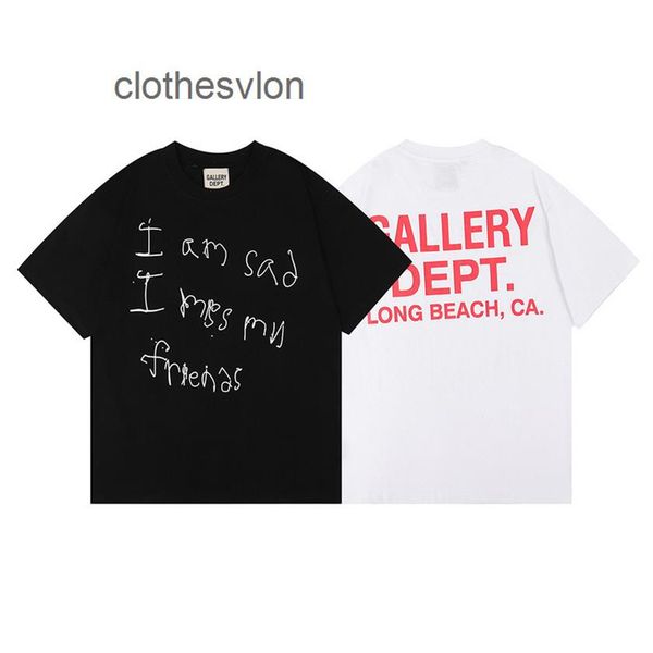 

mens fashion gallerydept letter friends short sleeve t-shirt288b, White;black