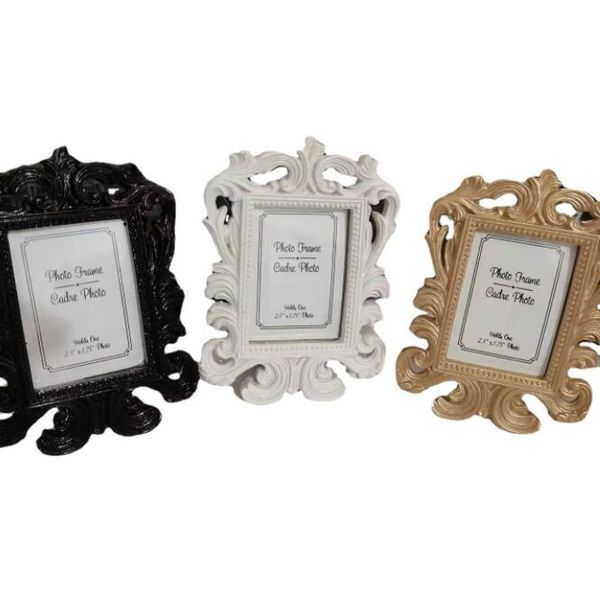 Festivo Festa Favorias de Casamento e GiftAways-Dia dos Valentários por atacado White Elegant Plact Holder Photo Frame