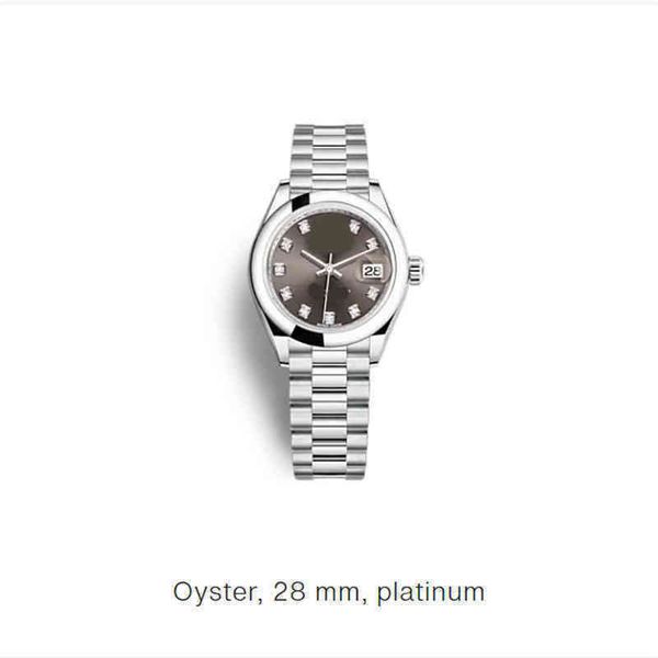 

uxury watch date gmt wristwatches automatic watch woman 28mm for datejust ladies fashion diamond female waterproof pagani design aaa clock z, Slivery;brown