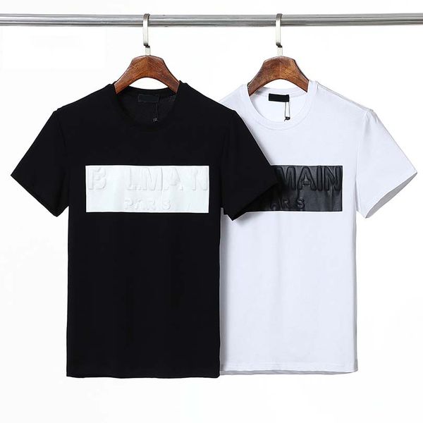 

2022 summer mens women designers embroidery t shirts loose tees fashion man s casual shirt clothing street tshirts b#r049, White;black